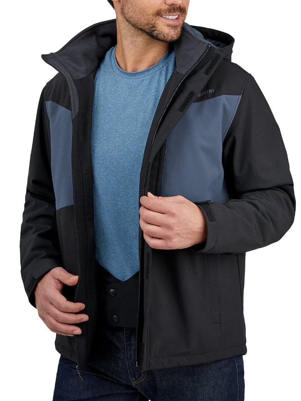 NEW Free Country Men's Free Country Men's Snow Jacket Black Large